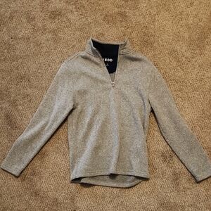 IZOD Heather Gray Quarter-Zip Sweater
